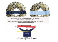 BANNER RIBBON Personalised custom print satin ribbon 